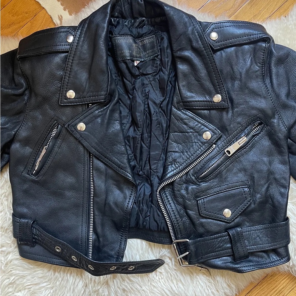 Black Leather Biker Jacket